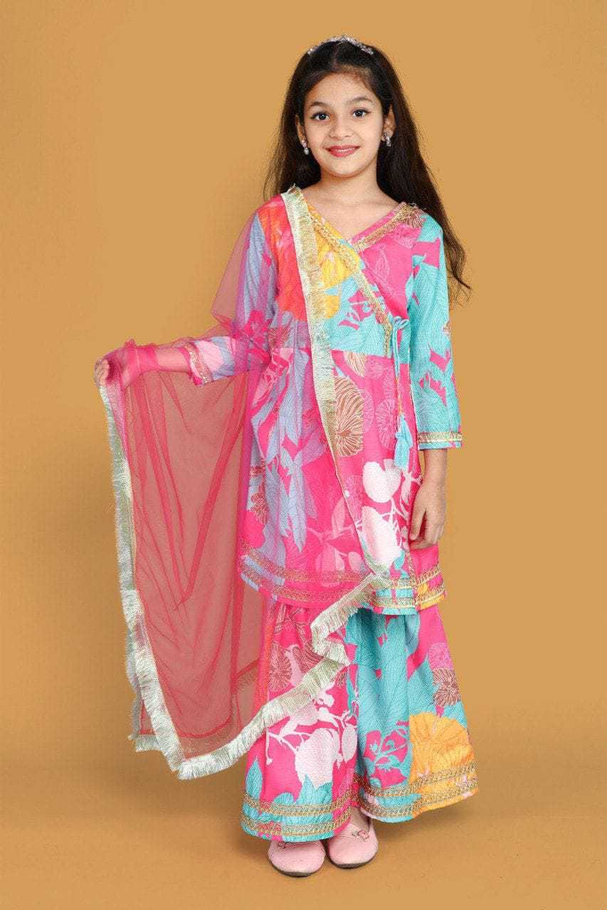 Ynf Rayon RIN222 HK-89 Kids Wear Wedding Collections Festive Collections Wholesale Kids Anarkali Suits Kids Festive Wear Kids Wedding Outfits Manufacturer- Kids Exports