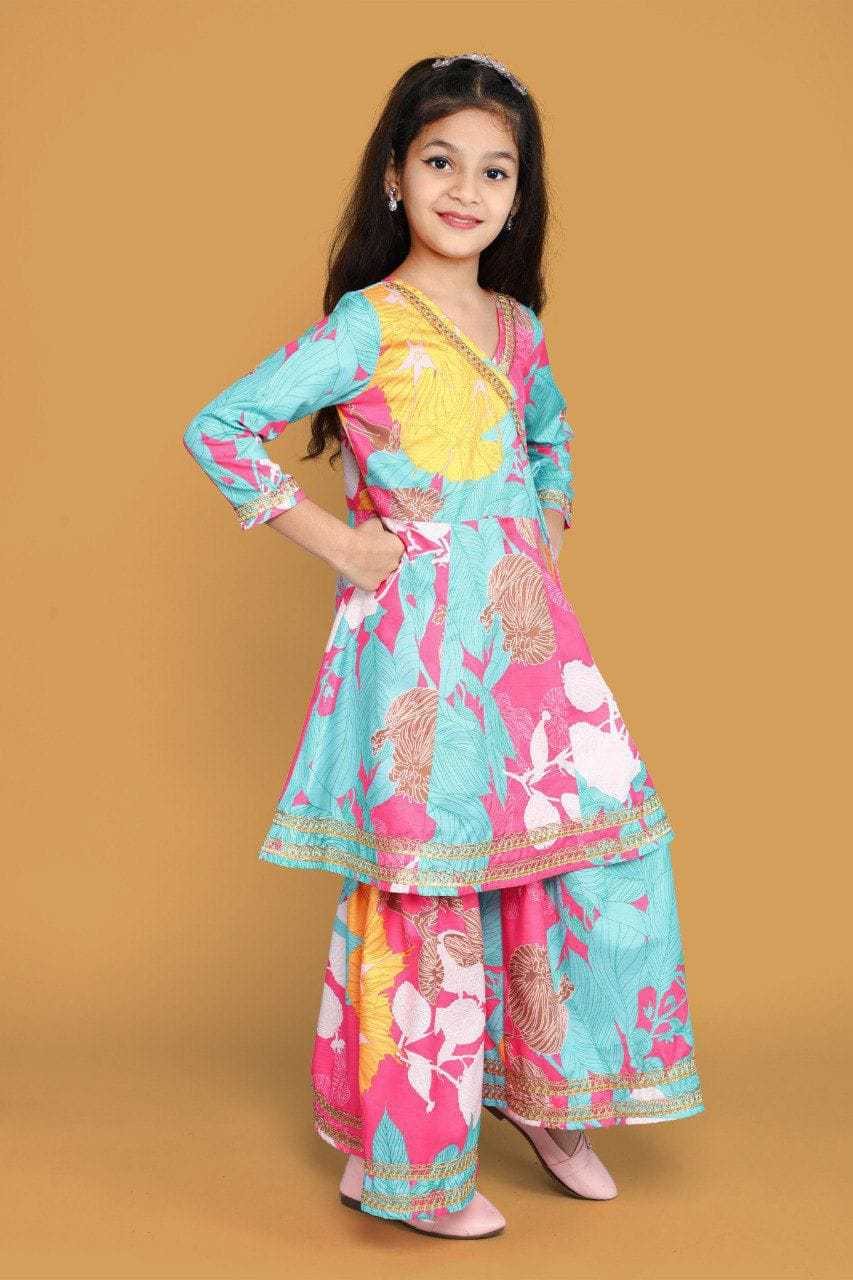 Ynf Rayon RIN222 HK-89 Kids Wear Wedding Collections Festive Collections Wholesale Kids Anarkali Suits Kids Festive Wear Kids Wedding Outfits Manufacturer- Kids Exports