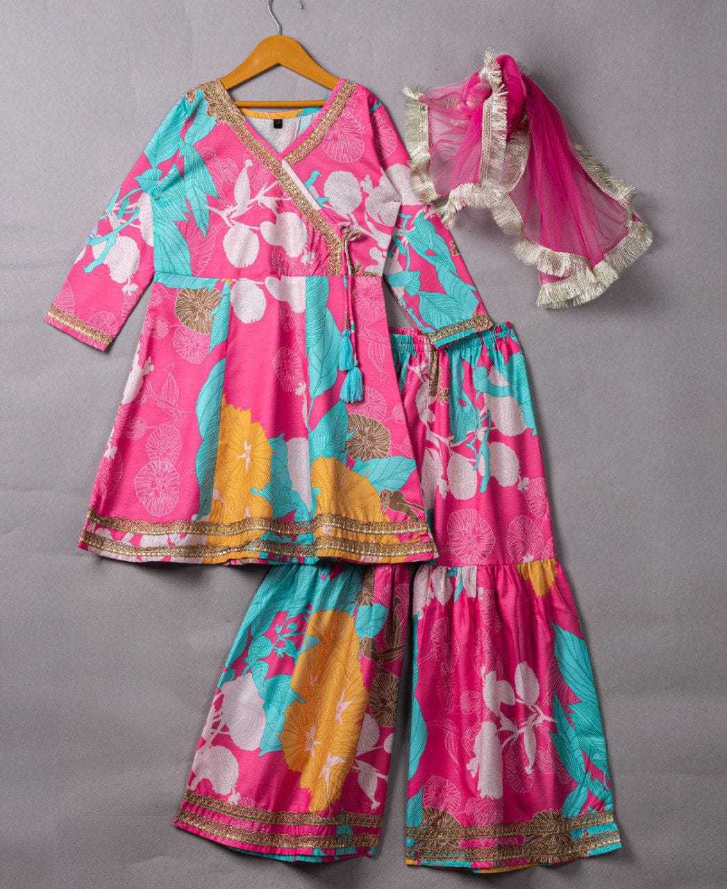 Ynf Rayon RIN222 HK-89 Kids Wear Wedding Collections Festive Collections Wholesale Kids Anarkali Suits Kids Festive Wear Kids Wedding Outfits Manufacturer- Kids Exports