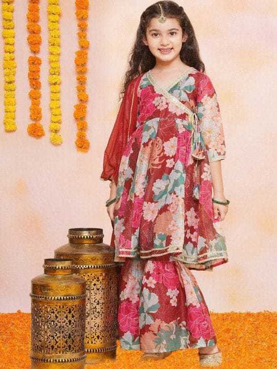 Ynf Rayon RIN222 HK-89 Kids Wear Wedding Collections Festive Collections Wholesale Kids Anarkali Suits Kids Festive Wear Kids Wedding Outfits Manufacturer- Kids Exports