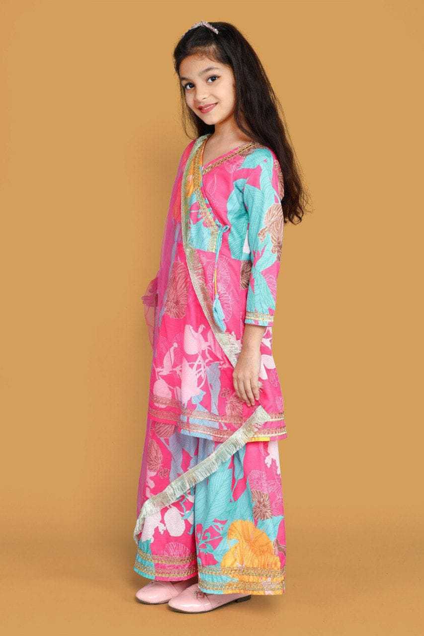 Ynf Rayon RIN222 HK-89 Kids Wear Wedding Collections Festive Collections Wholesale Kids Anarkali Suits Kids Festive Wear Kids Wedding Outfits Manufacturer- Kids Exports