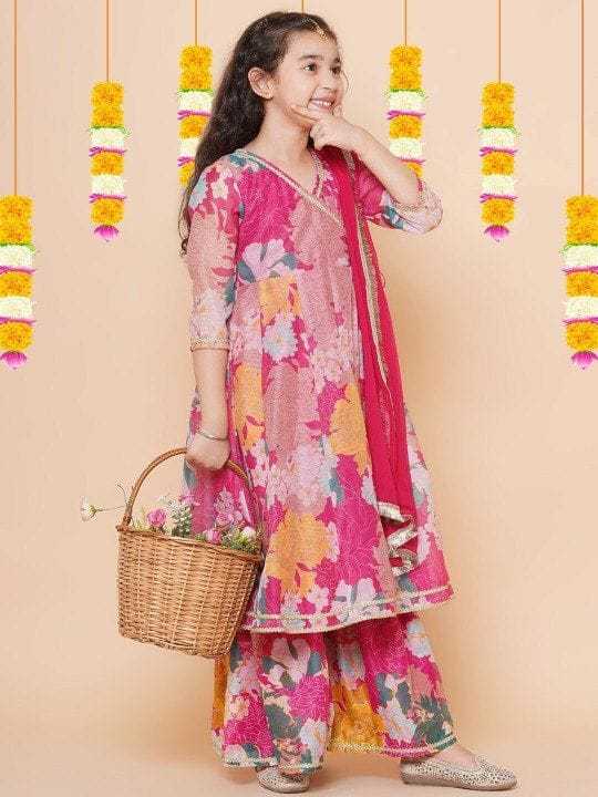 Ynf Rayon RIN222 HK-89 Kids Wear Wedding Collections Festive Collections Wholesale Kids Anarkali Suits Kids Festive Wear Kids Wedding Outfits Manufacturer- Kids Exports