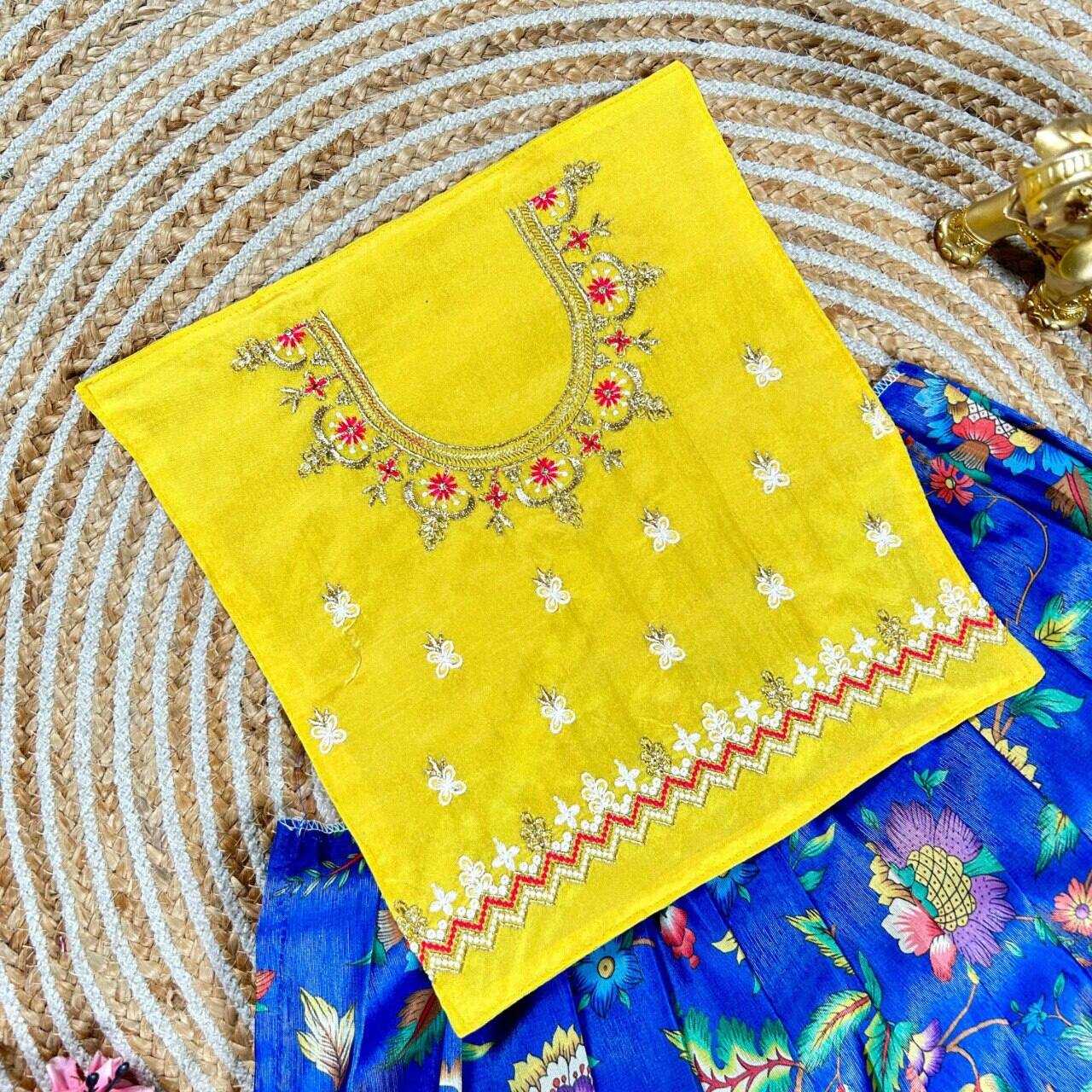 Ynf Banglori Silk KESH505 345 Kids Wear Wholesale Kids Lehenga Kids Ghagra Choli Manufacturer- Kids Exports