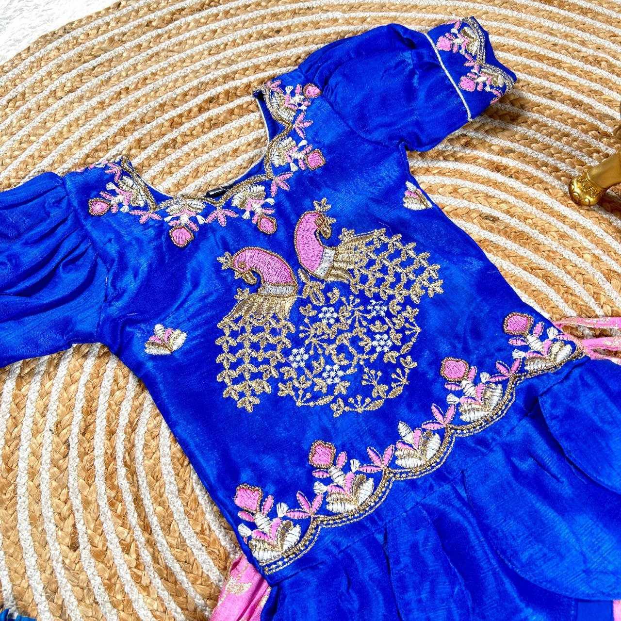 Ynf Banglori Silk KESH505 354 Kids Wear Wholesale Kids Lehenga Kids Ghagra Choli Manufacturer- Kids Exports