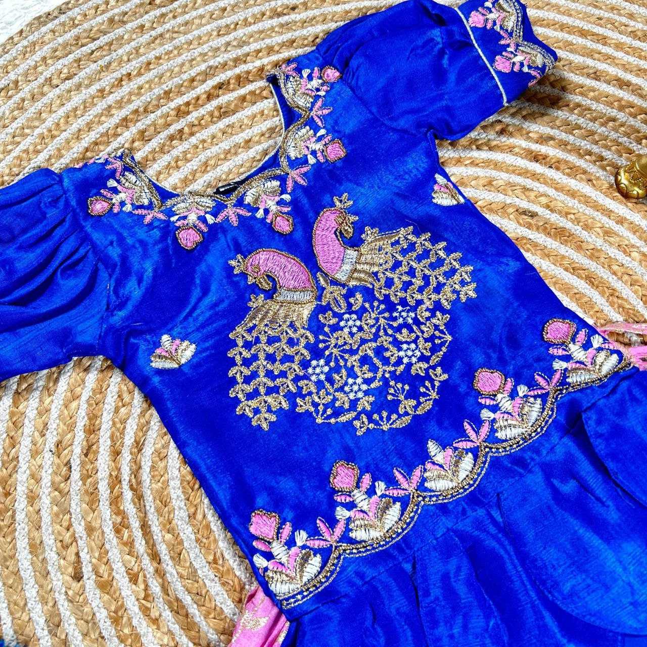 Ynf Banglori Silk KESH505 354 Kids Wear Wholesale Kids Lehenga Kids Ghagra Choli Manufacturer- Kids Exports