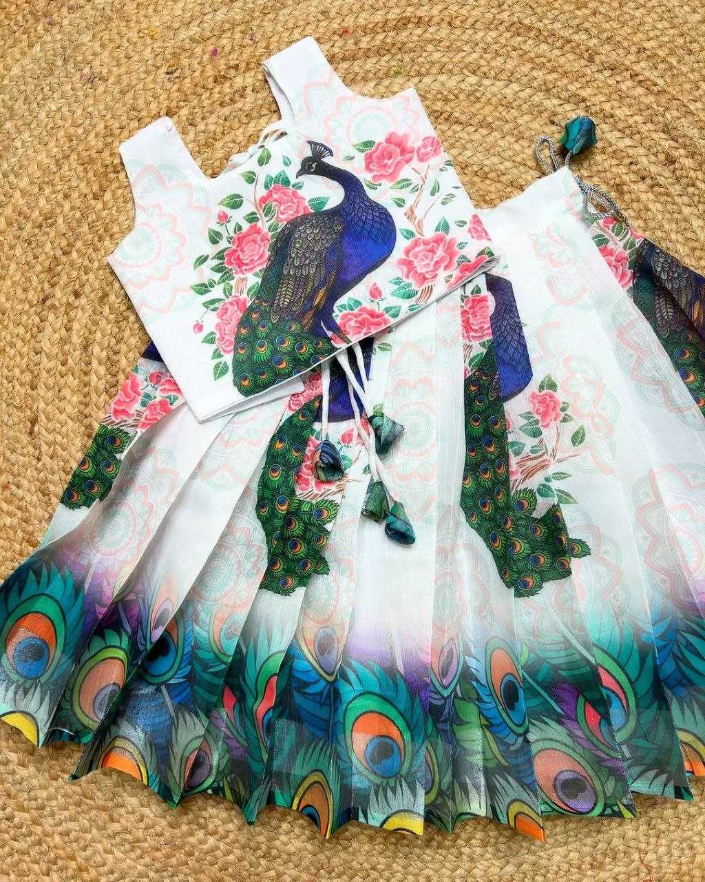 Ynf Banglori Silk KESH505 355 Kids Wear Wholesale Kids Lehenga Kids Ghagra Choli Manufacturer- Kids Exports