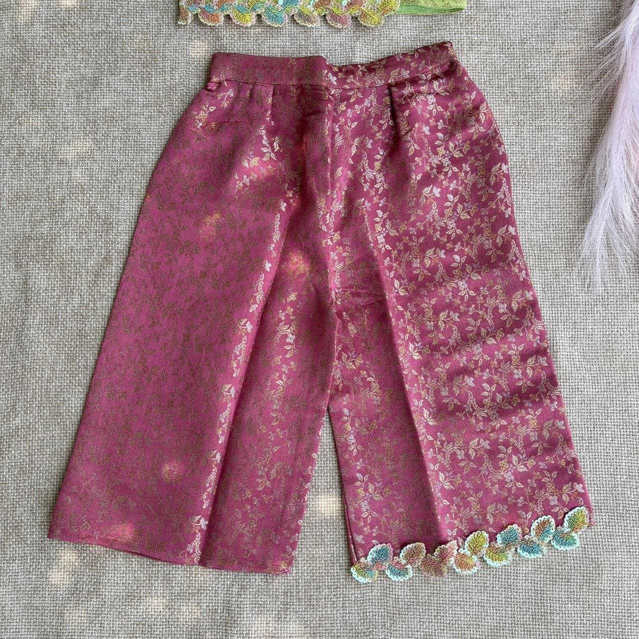 Ynf Brocade RIN107 BROCADE Kids Wear Wedding Collections Festive Collections Wholesale Kids Frocks Kids Designer Frock Kids Festive Wear Manufacturer- Kids Exports