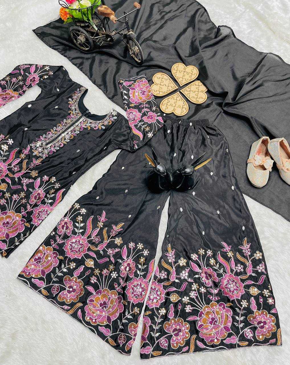 Ynf Chinon Silk KESH415 212 Kids Wear Wholesale Kids Suit Kids Ethnic Wear Kids Traditional Outfits Manufacturer- Kids Exports