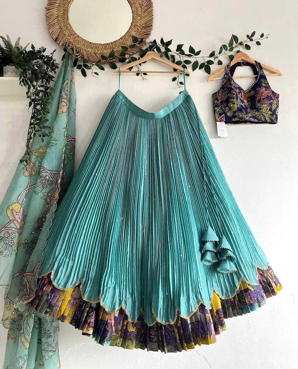 Ynf Chinon Silk KESH415 215 Kids Wear Wholesale Kids Lehenga Embroidered Frock Kids Ghagra Choli Manufacturer- Kids Exports