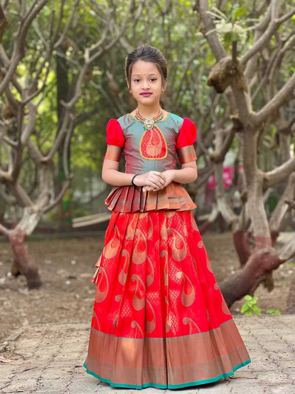Ynf Cotton KESH461 97 Kids Wear Wholesale Kids Lehenga Kids Ghagra Choli Kids Festive Wear Manufacturer- Kids Exports