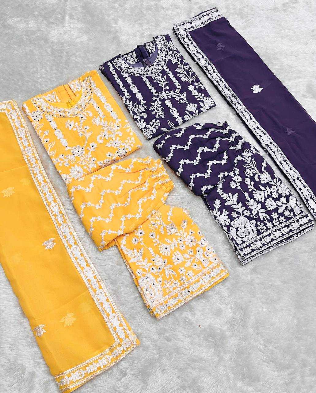 Ynf Faux Georgette KESH415 216 Kids Wear Wedding Collections Festive Collections Wholesale Kids Sharara Kids Suit Embroidered Frock Manufacturer- Kids Exports