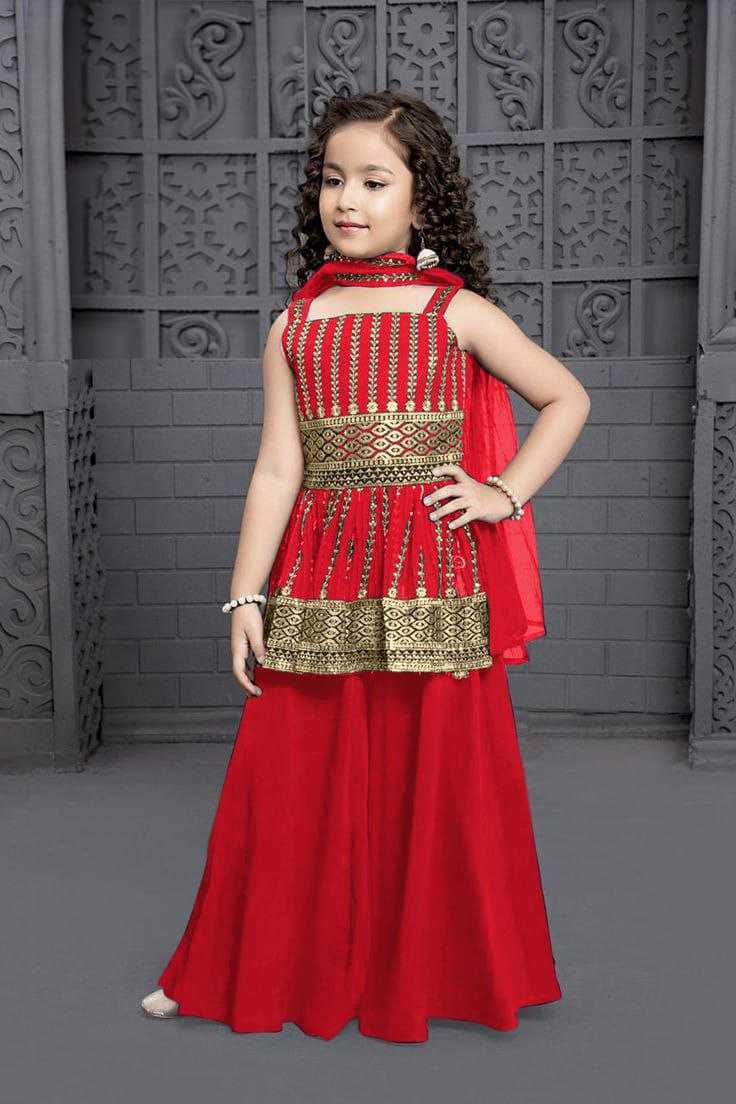 Ynf Heavy Crepe RIN204 JANVI 7 Kids Wear Wedding Collections Festive Collections Wholesale Kids Lehenga Kids Designer Frock Kids Wedding Outfits Manufacturer- Kids Exports