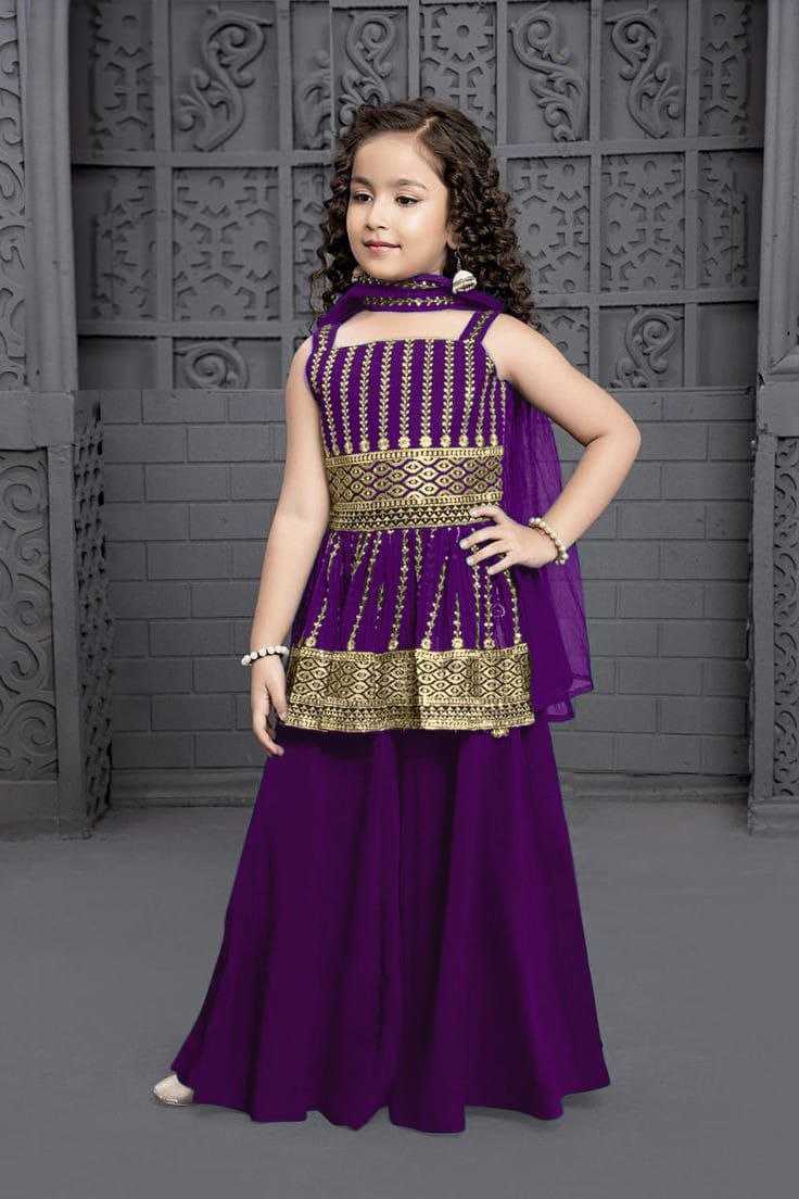 Ynf Heavy Crepe RIN204 JANVI 7 Kids Wear Wedding Collections Festive Collections Wholesale Kids Lehenga Kids Designer Frock Kids Wedding Outfits Manufacturer- Kids Exports