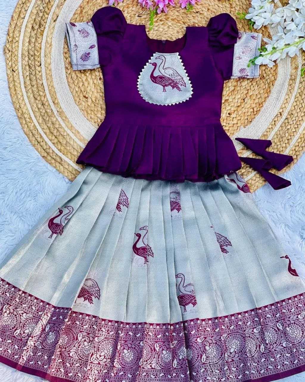 Ynf Jacquard KESH461 HK-98 Kids Wear Wedding Collections Festive Collections Wholesale Kids Frocks Kids Sharara Kids Designer Frock Manufacturer- Kids Exports
