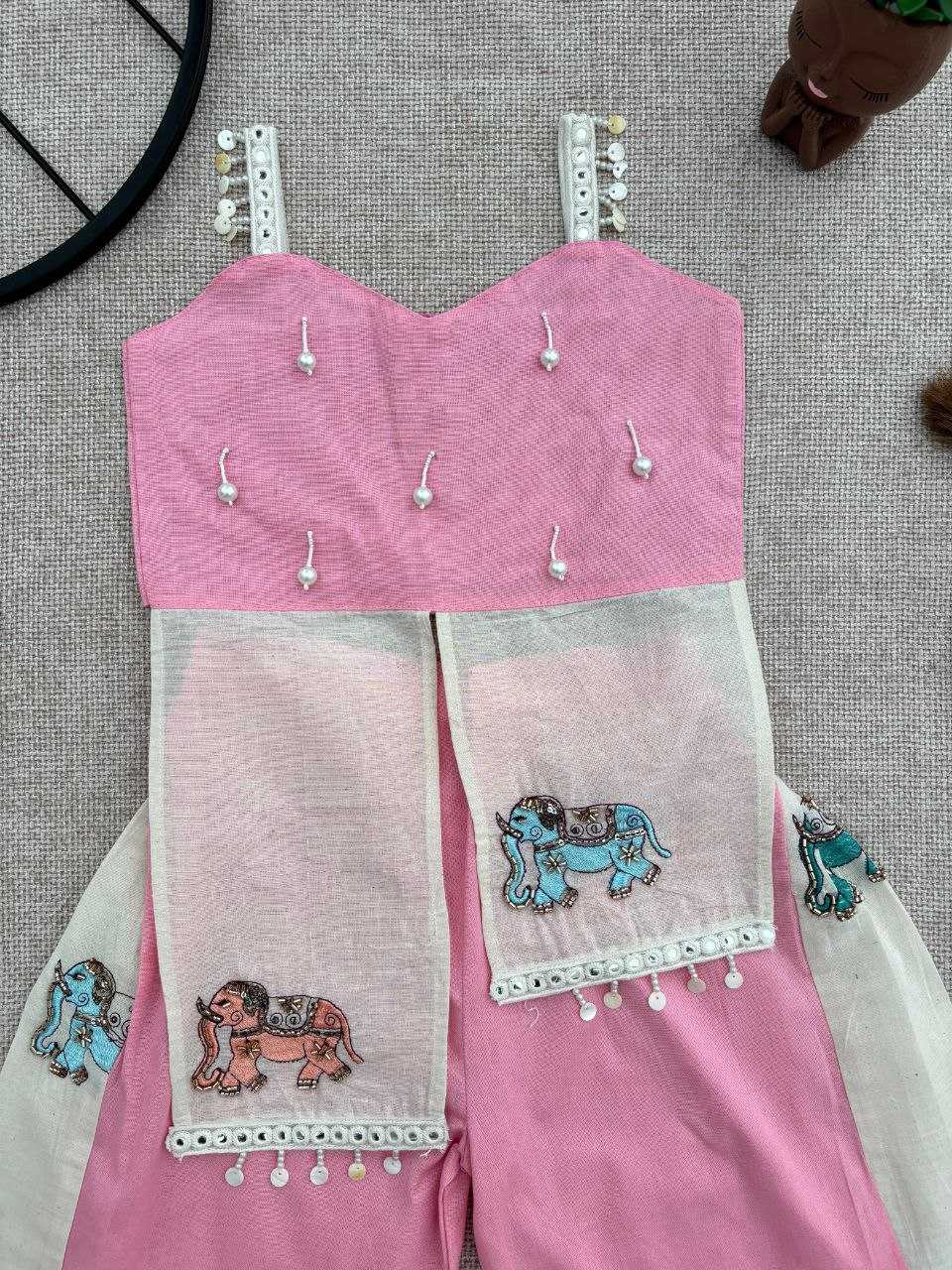 Ynf Khadi RIN107 378 Kids Wear Wholesale Top & Pant Kids Co-ord Set Kids Indo-Western Wear Manufacturer- Kids Exports