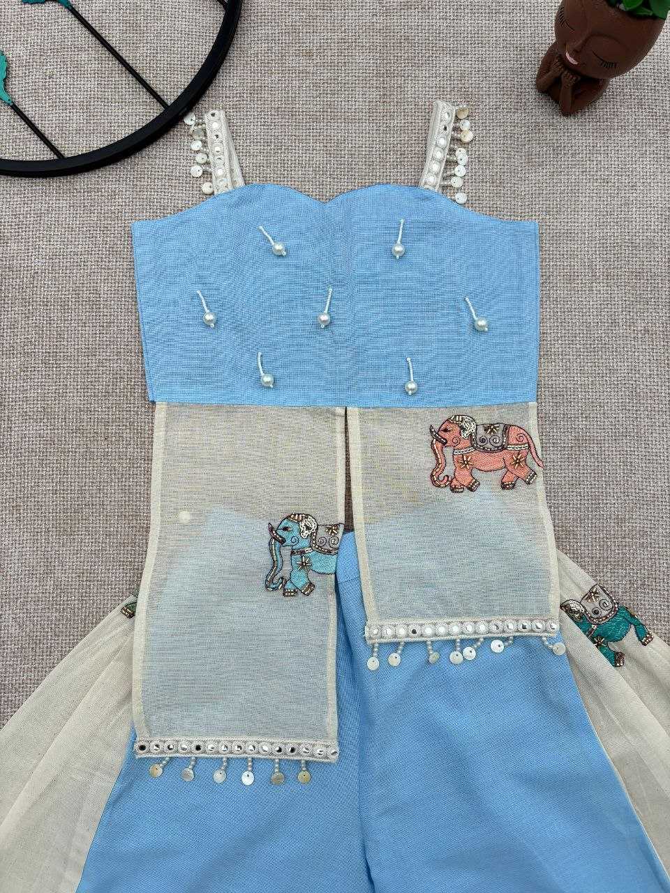 Ynf Khadi RIN107 378 Kids Wear Wholesale Top & Pant Kids Co-ord Set Kids Indo-Western Wear Manufacturer- Kids Exports