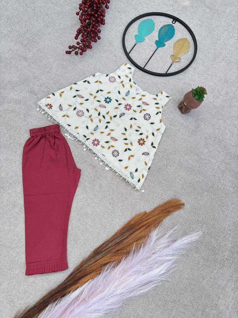 Ynf Pure Cotton RIN107 379 Kids Wear Wedding Collections Festive Collections Wholesale Kids Frocks Girls Cotton Frocks Kids Festive Wear Manufacturer- Kids Exports