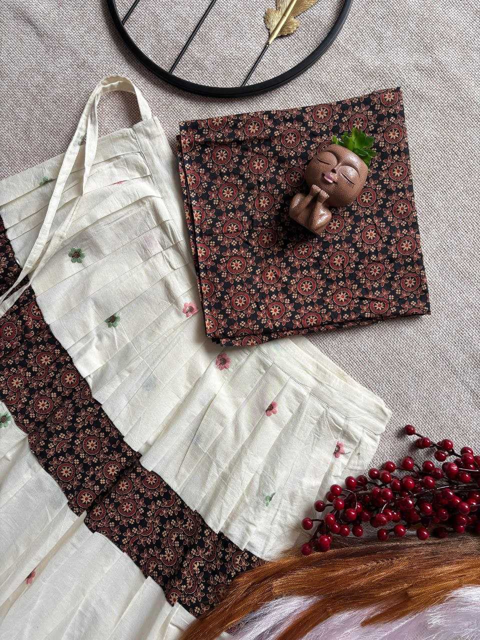 Ynf Pure Cotton RIN107 382 Kids Wear Wedding Collections Festive Collections Wholesale Kids Lehenga Embroidered Frock Girls Cotton Frocks Manufacturer- Kids Exports