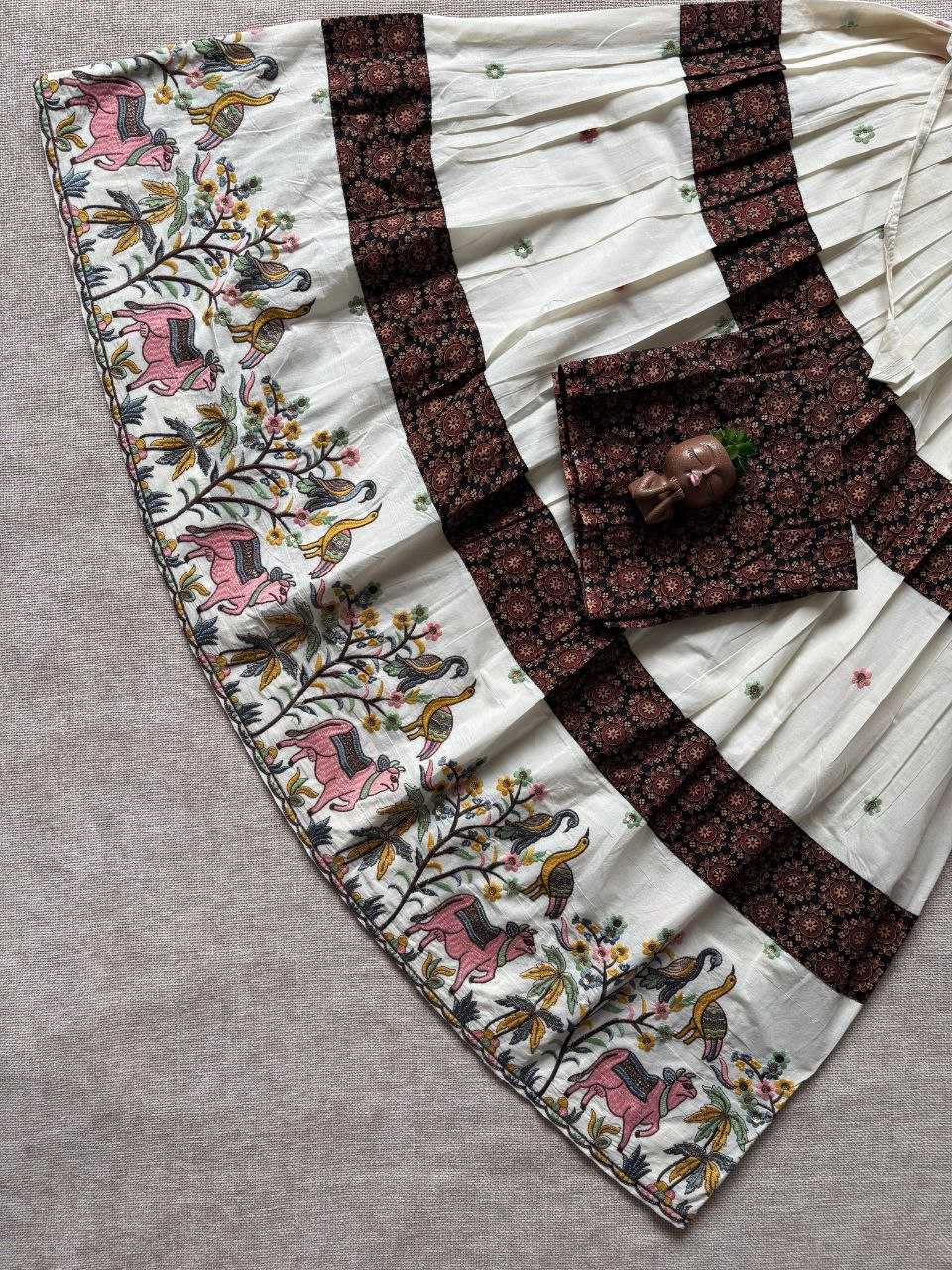 Ynf Pure Cotton RIN107 382 Kids Wear Wedding Collections Festive Collections Wholesale Kids Lehenga Embroidered Frock Girls Cotton Frocks Manufacturer- Kids Exports