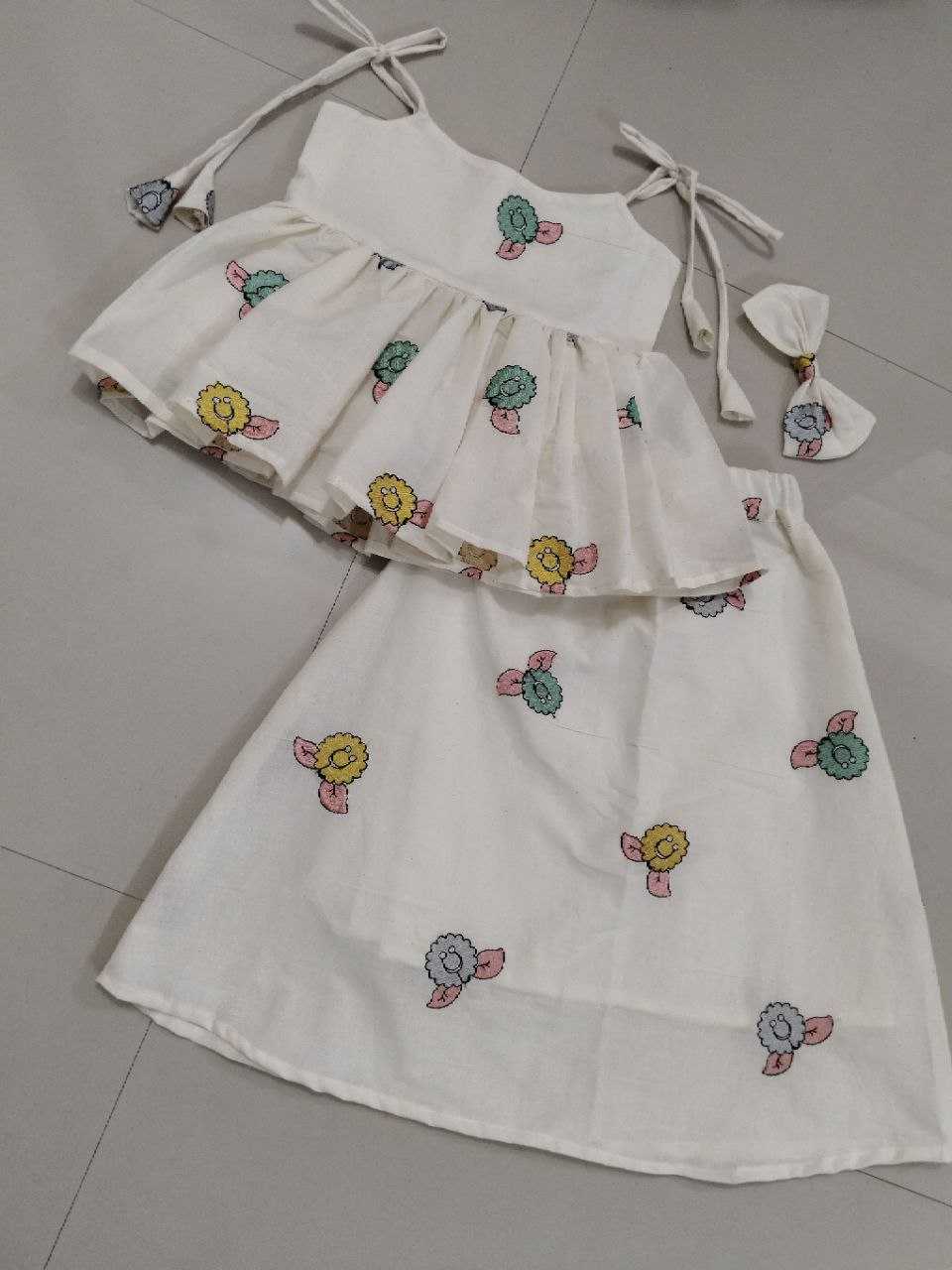 Ynf Soft Cotton RIN107 Kids Wear Wholesale Kids Frocks Girls Frock Kids Indo-Western Wear Manufacturer- Kids Exports