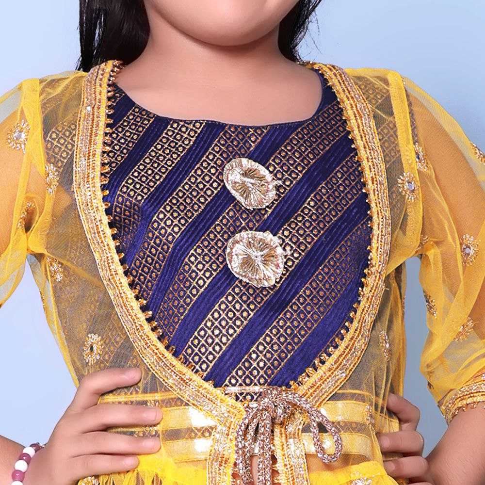 Ynf Cotton KESH461 115 Kids Wear Wholesale Kids Lehenga Embroidered Frock Kids Ghagra Choli Manufacturer- Kids Exports