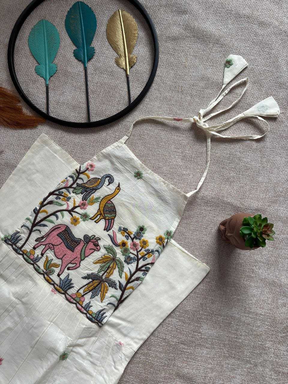 Ynf Cotton RIN107 FRONT Kids Wear Wedding Collections Festive Collections Wholesale Kids Gown Embroidered Frock Kids Festive Wear Manufacturer- Kids Exports