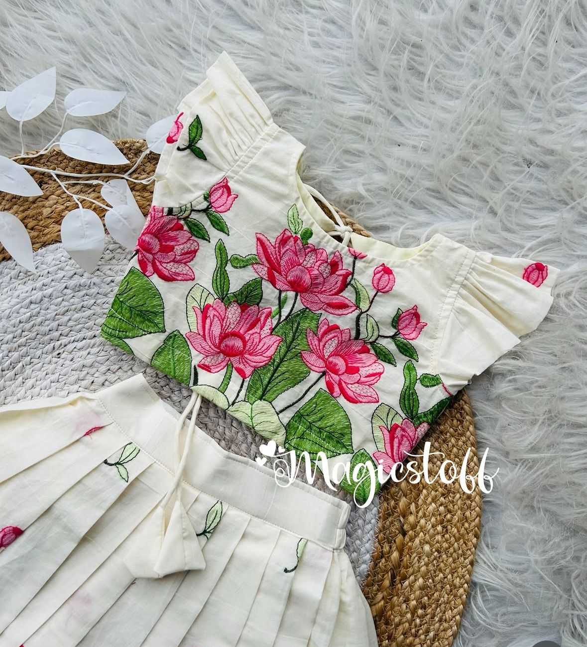 Ynf Cotton RIN235 Reyan Kids Wear Festive Collections Wholesale Kids Lehenga Kids Lehenga Choli Onam Collections Manufacturer- Kids Exports