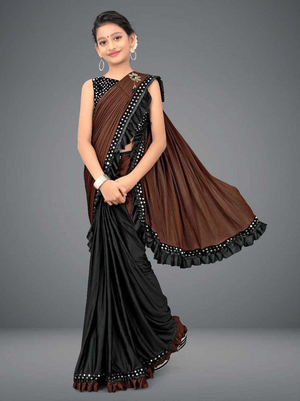 Ynf Delta lycra KESH461 45 Kids Wear Wholesale Kids Saree Dress Manufacturer- Kids Exports