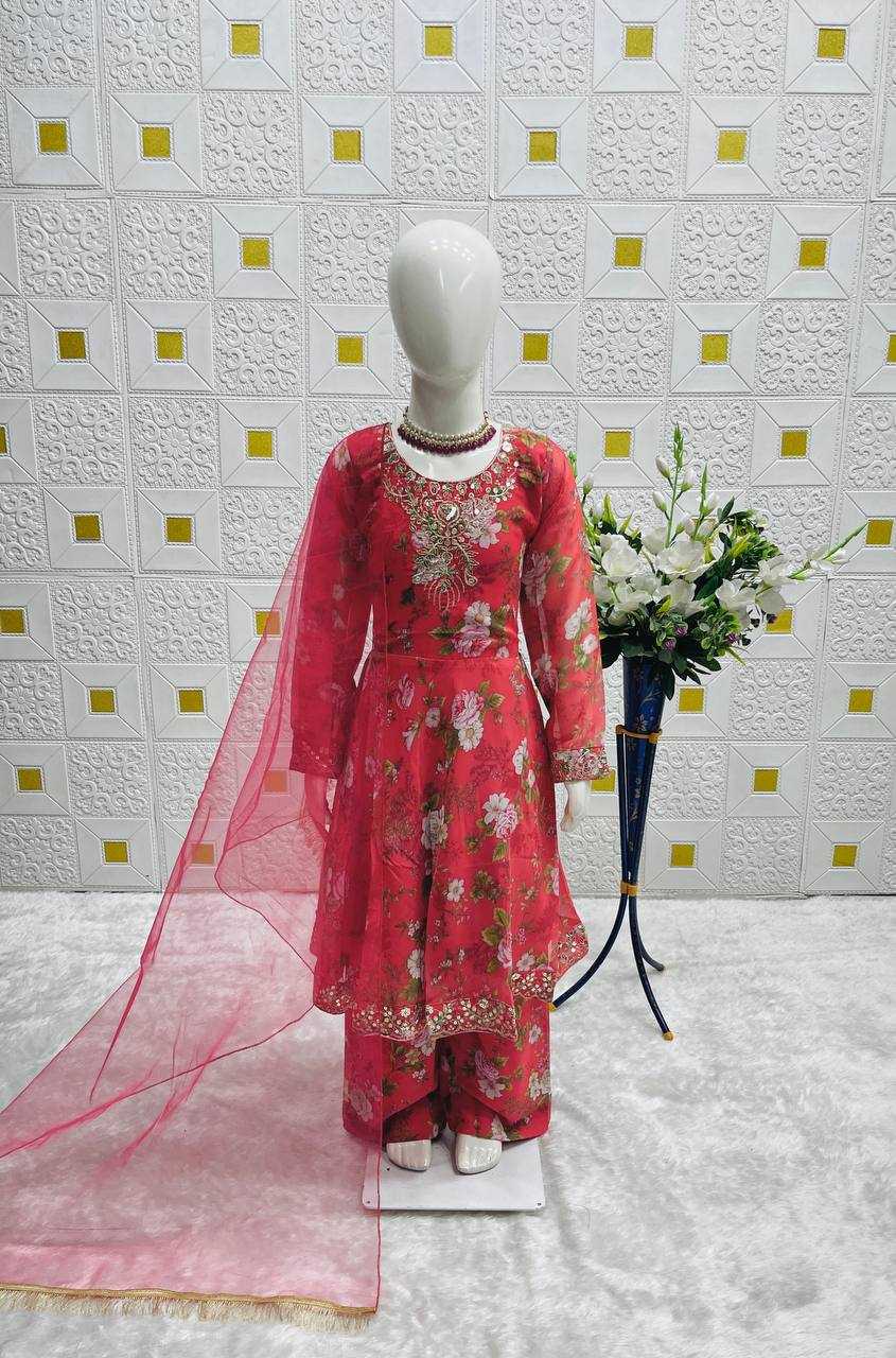 Ynf Georgette RIN234 218 Kids Wear Wholesale Kids Gown Kids Anarkali Suits Kids Ethnic Gowns Manufacturer- Kids Exports