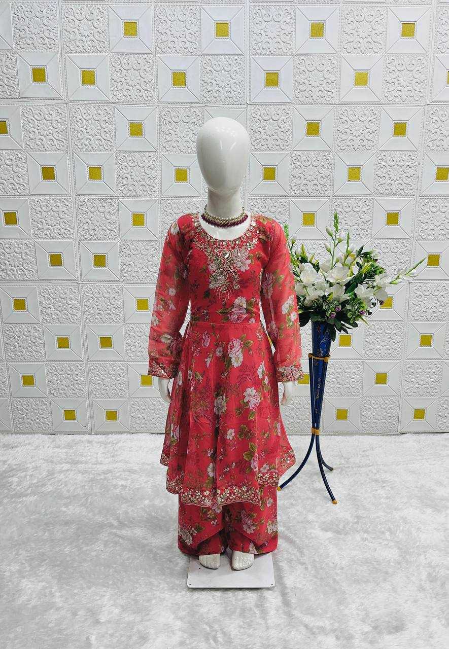 Ynf Georgette RIN234 218 Kids Wear Wholesale Kids Gown Kids Anarkali Suits Kids Ethnic Gowns Manufacturer- Kids Exports