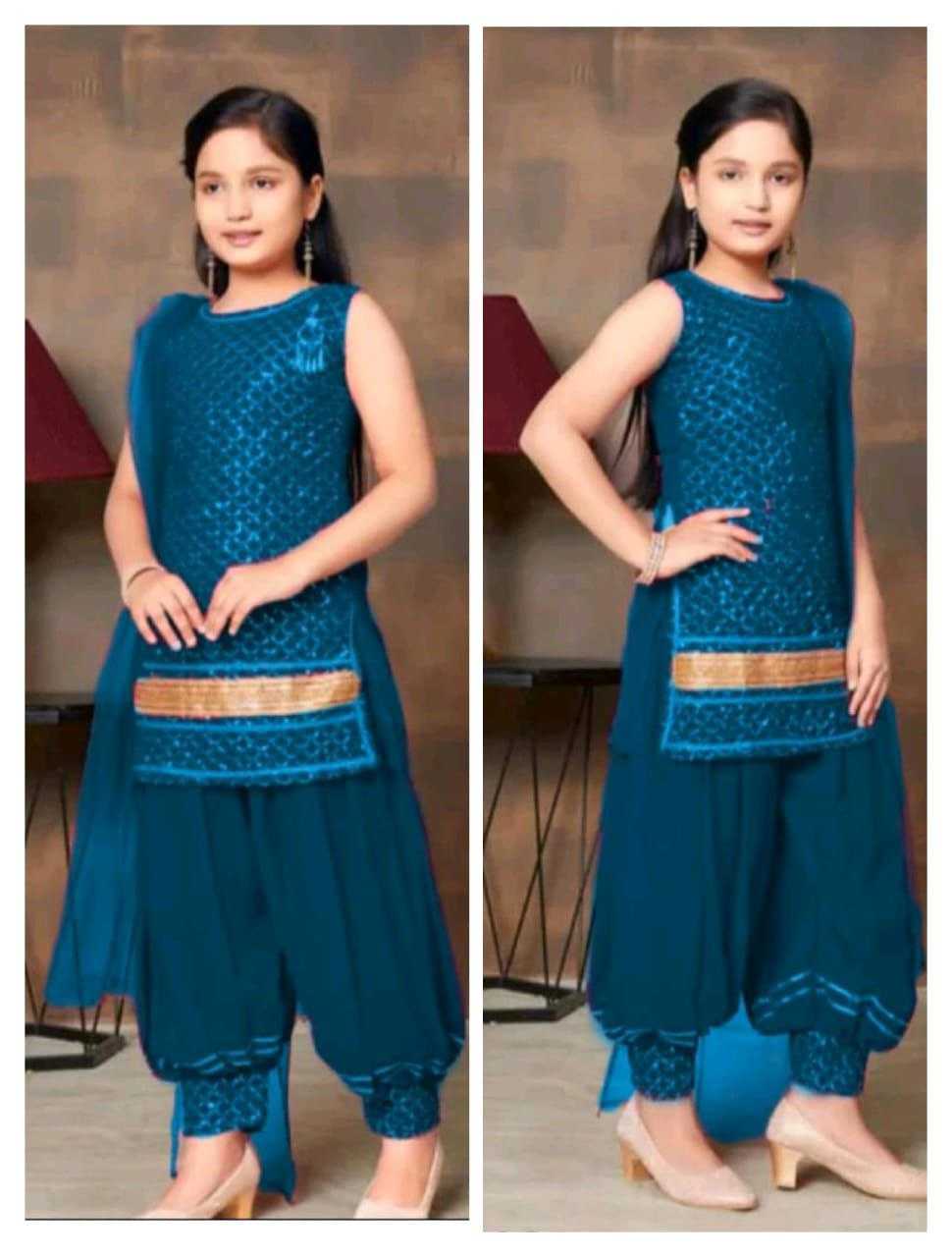 Ynf Heavy Crepe KESH461 103 Kids Wear Wedding Collections Festive Collections Wholesale Kids Suit Top & Pant Kids Festive Wear Manufacturer- Kids Exports