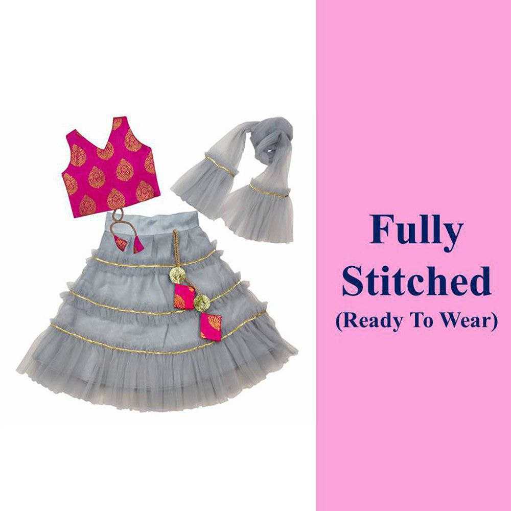 Ynf Net KESH461 35 Kids Wear Wholesale Kids Ghagra Choli Kids Navratri Outfits Manufacturer- Kids Exports