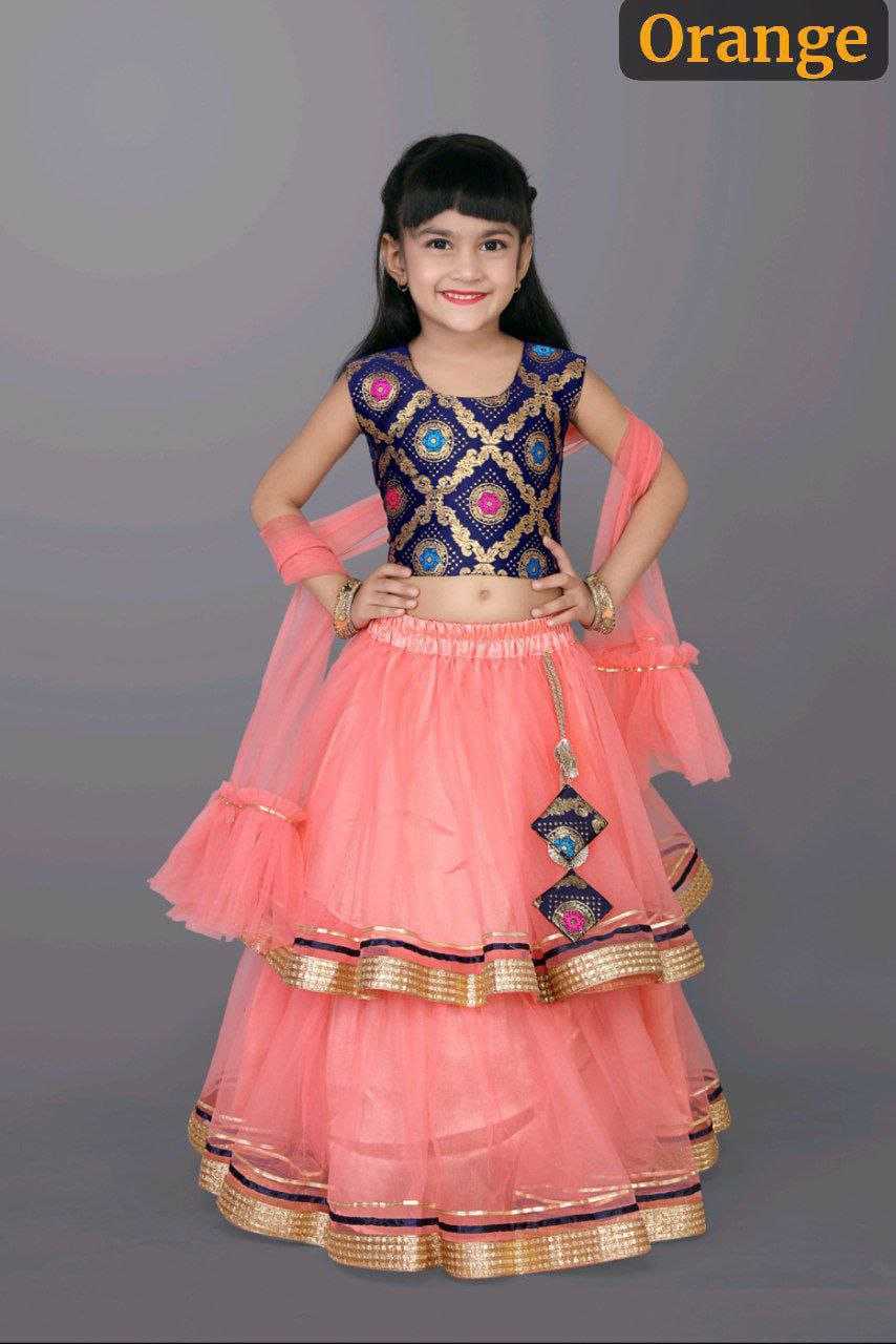 Ynf Net RIN204 NANDINI Kids Wear Festive Collections Wholesale Kids Ghagra Choli Kids Festive Wear Kids Party Wear Ethnic Manufacturer- Kids Exports