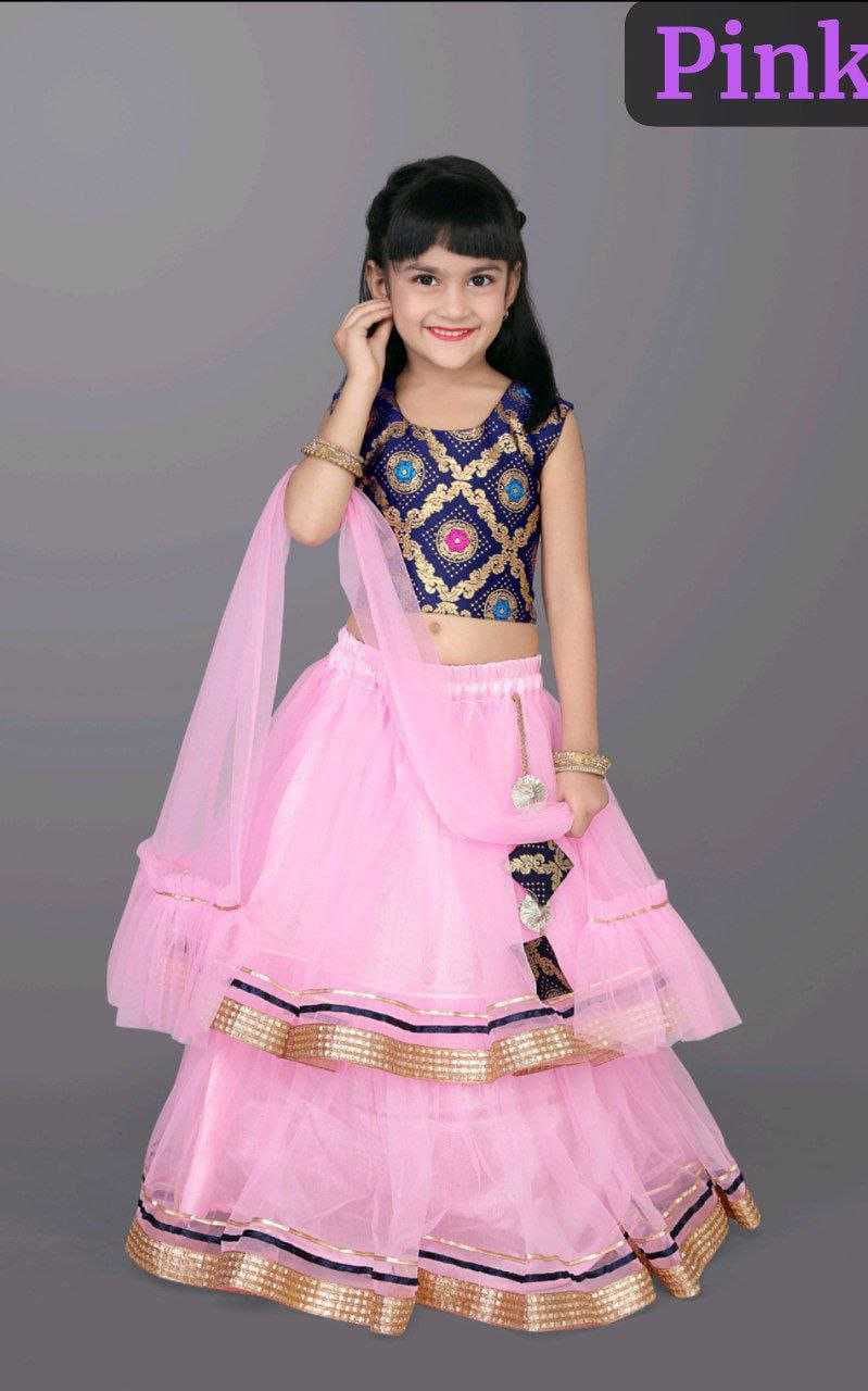 Ynf Net RIN204 NANDINI Kids Wear Festive Collections Wholesale Kids Ghagra Choli Kids Festive Wear Kids Party Wear Ethnic Manufacturer- Kids Exports