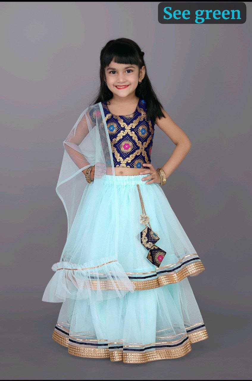 Ynf Net RIN204 NANDINI Kids Wear Festive Collections Wholesale Kids Ghagra Choli Kids Festive Wear Kids Party Wear Ethnic Manufacturer- Kids Exports