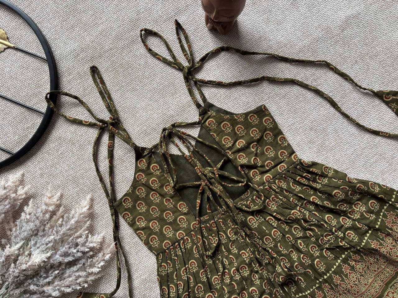 Ynf Pure Cotton RIN107 401 Kids Wear Wedding Collections Festive Collections Wholesale Embroidered Frock Girls Cotton Frocks Kids Festive Wear Manufacturer- Kids Exports