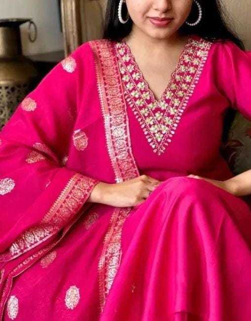 Ynf Rayon RIN222 K4 Kids Wear Wholesale Top & Pant Embroidered Frock Kids Designer Frock Manufacturer- Kids Exports