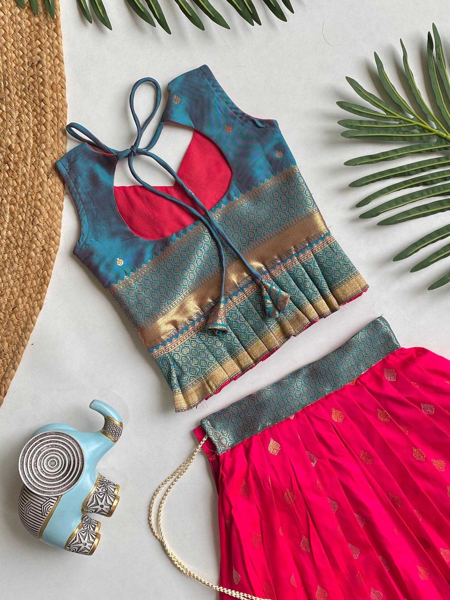 Ynf Silk KESH249 K Amisha Kids Wear Wholesale Kids Lehenga Kids Lehenga Choli Baby Girl Lehenga Manufacturer- Kids Exports