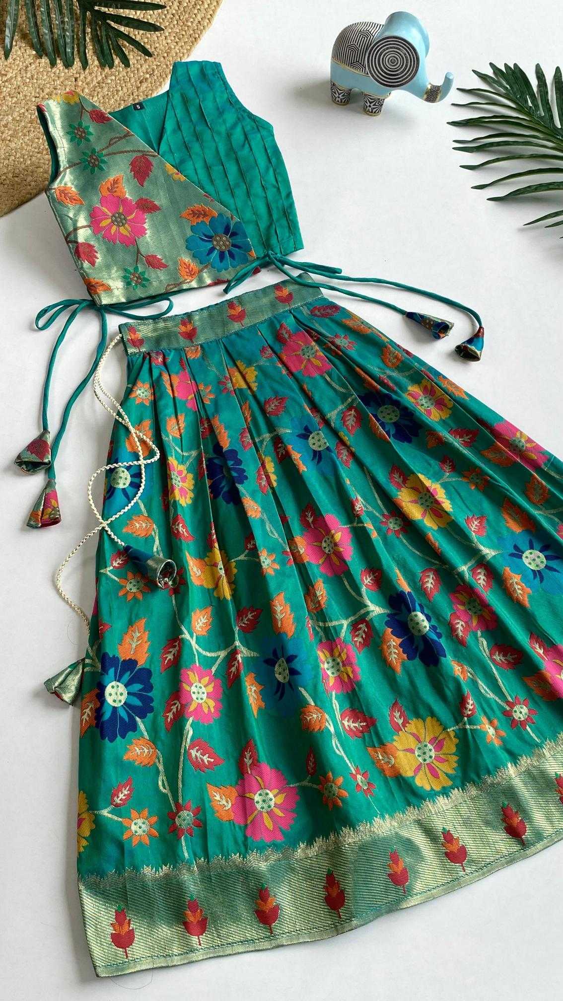 Ynf Silk KESH249 K Radhika Kids Wear Wholesale Kids Lehenga Kids Lehenga Choli Baby Girl Lehenga Manufacturer- Kids Exports