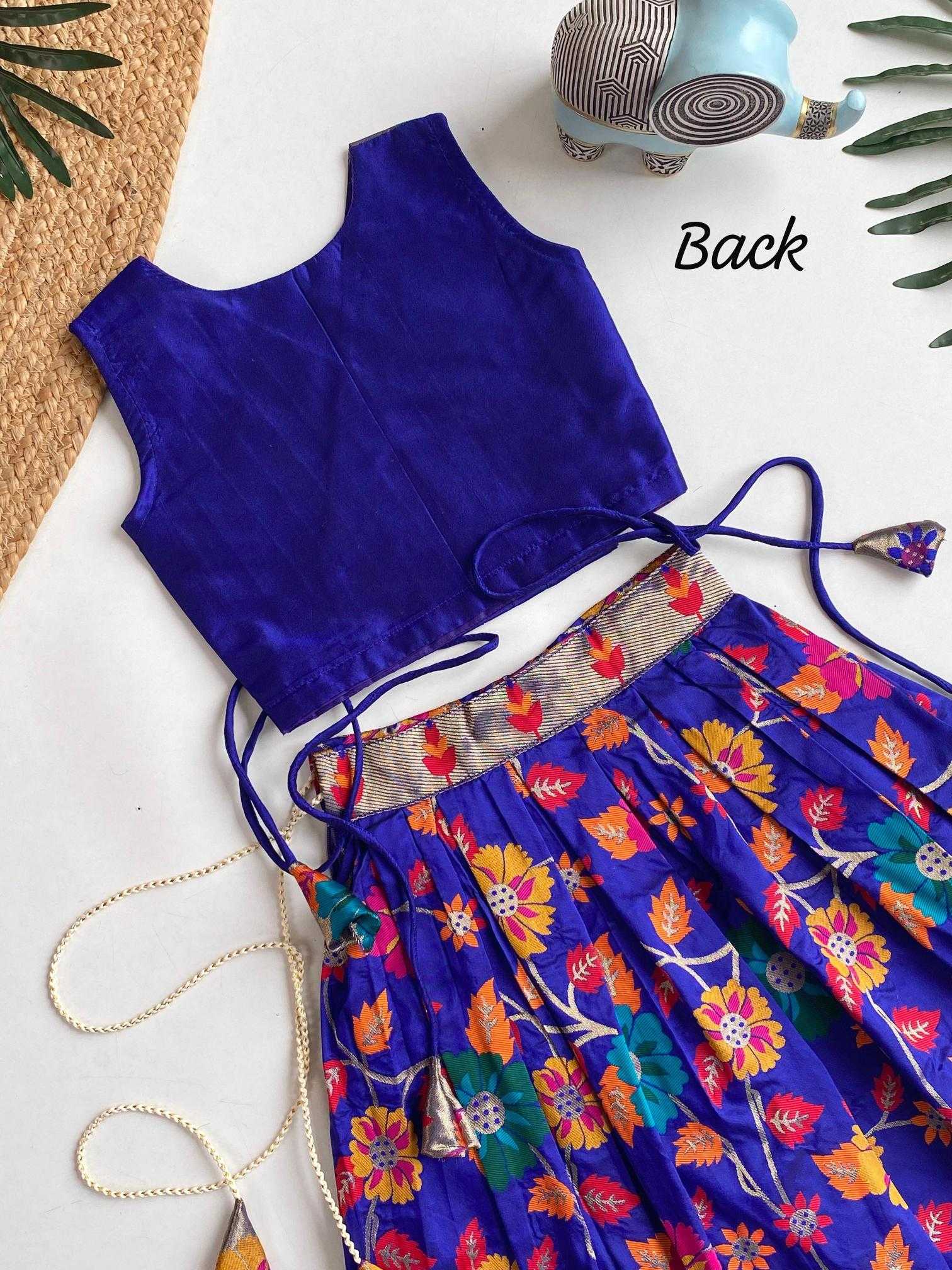 Ynf Silk KESH249 K Radhika Kids Wear Wholesale Kids Lehenga Kids Lehenga Choli Baby Girl Lehenga Manufacturer- Kids Exports