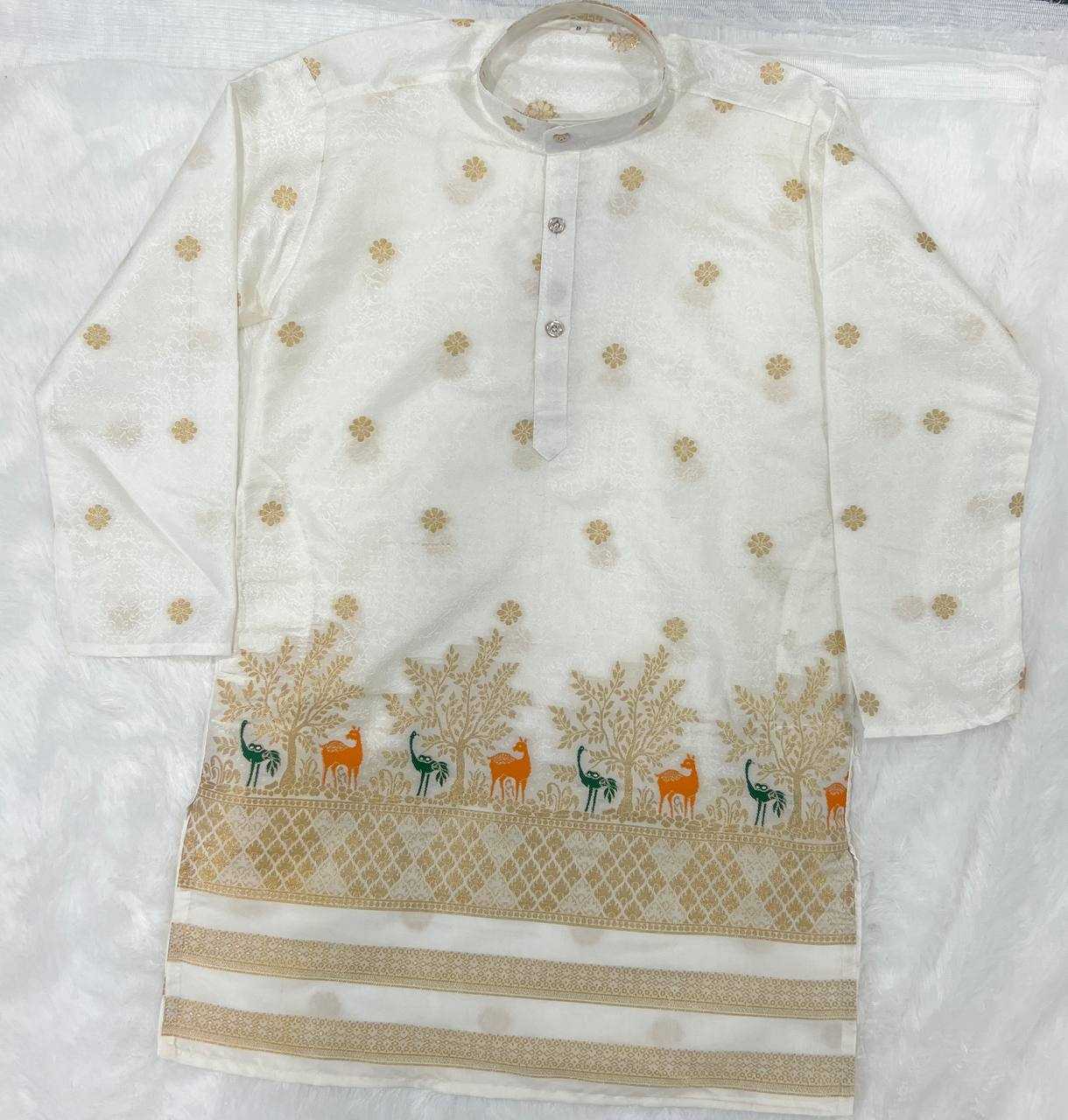 Ynf Cotton RIN125 Prince vol 2 Kids Wear Wholesale Boys Kurta Pyjama Manufacturer- Kids Exports