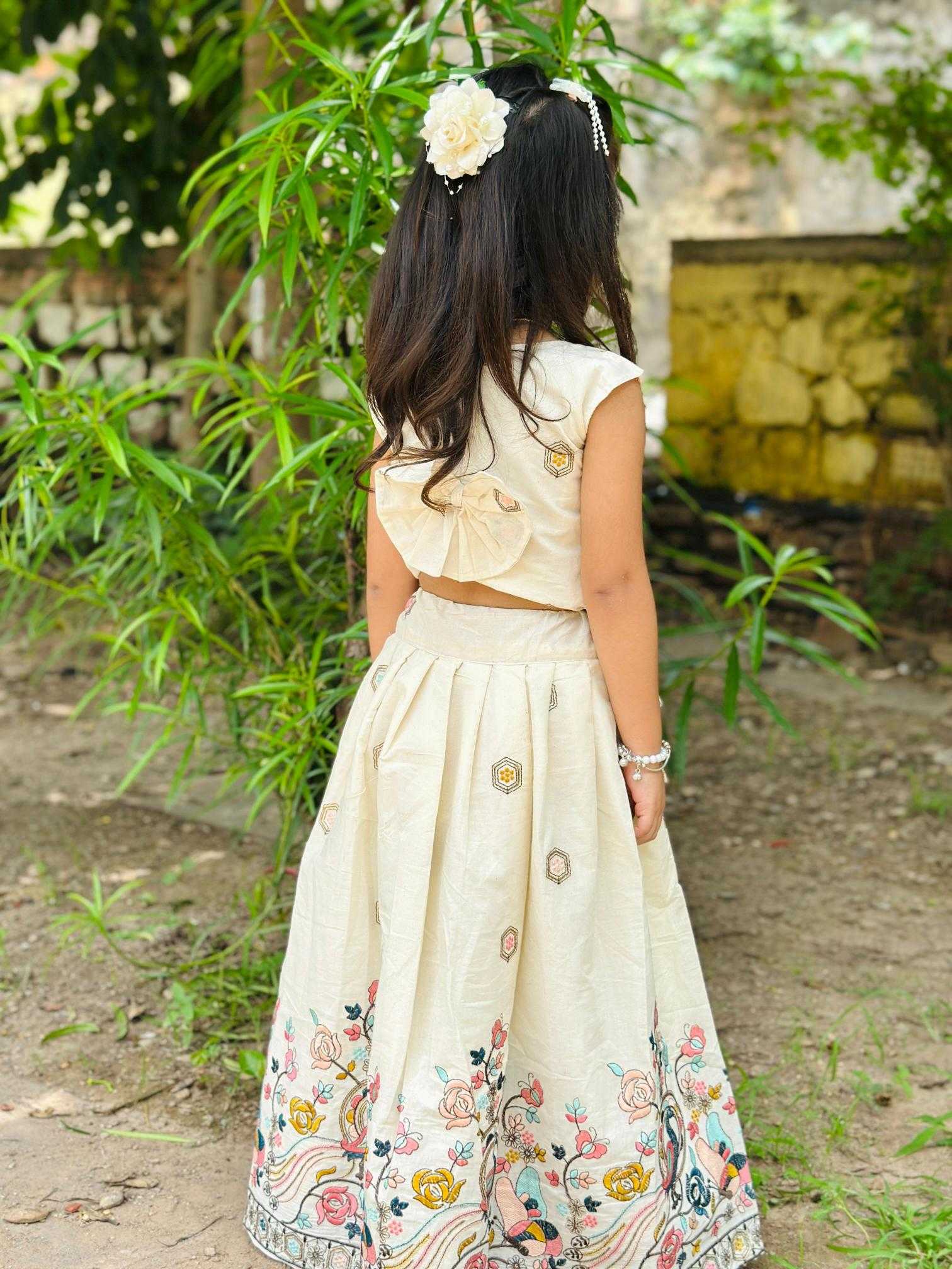 Ynf Cotton RIN235 NIMIA Kids Wear Festive Collections Wholesale Kids Lehenga Kids Lehenga Choli Onam Collections Manufacturer- Kids Exports