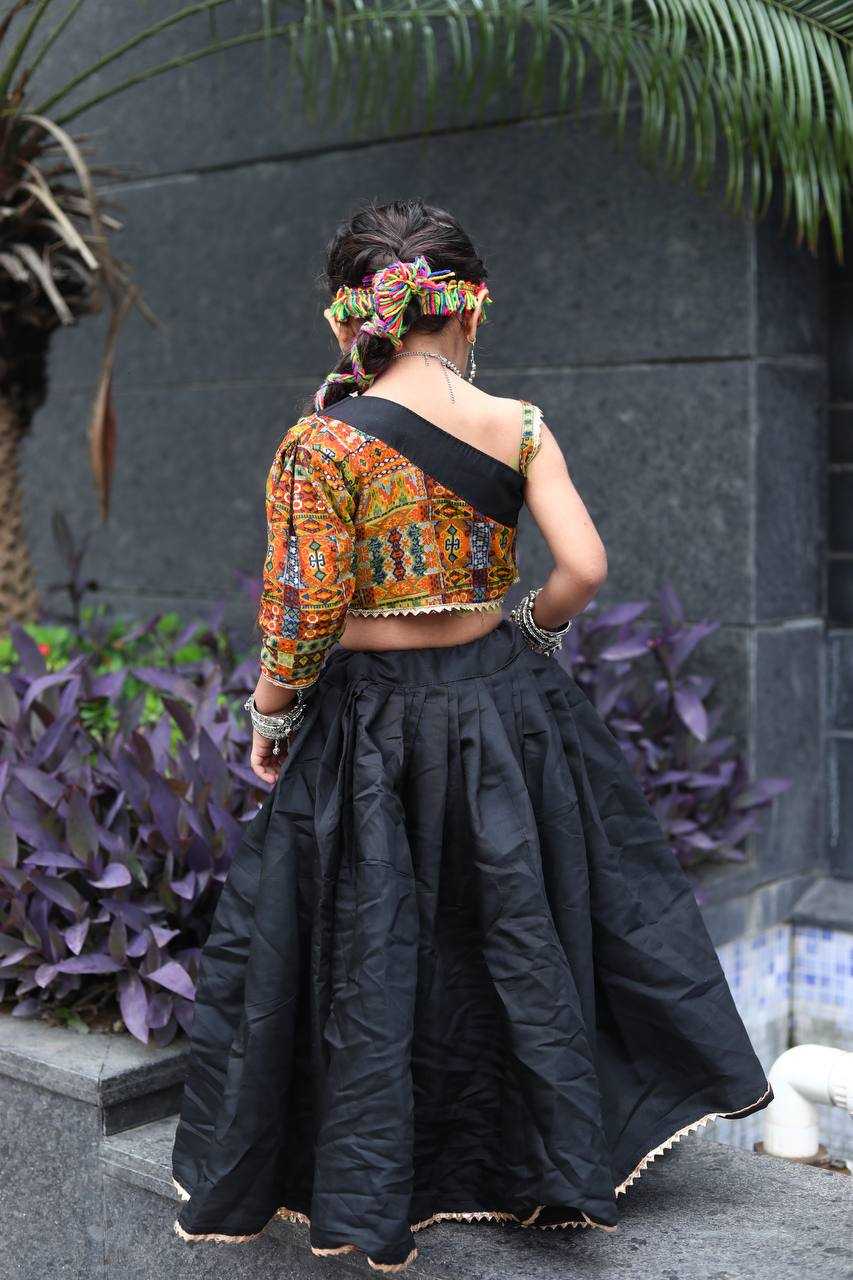 Ynf Heavy Roman Silk RIN227 TIGAR Kids Wear Wholesale Kids Lehenga Kids Ghagra Choli Manufacturer- Kids Exports