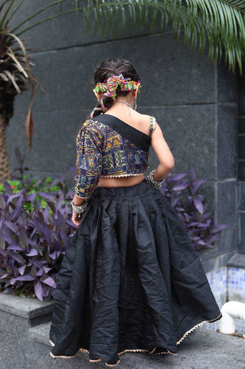 Ynf Heavy Roman Silk RIN227 TIGAR Kids Wear Wholesale Kids Lehenga Kids Ghagra Choli Manufacturer- Kids Exports