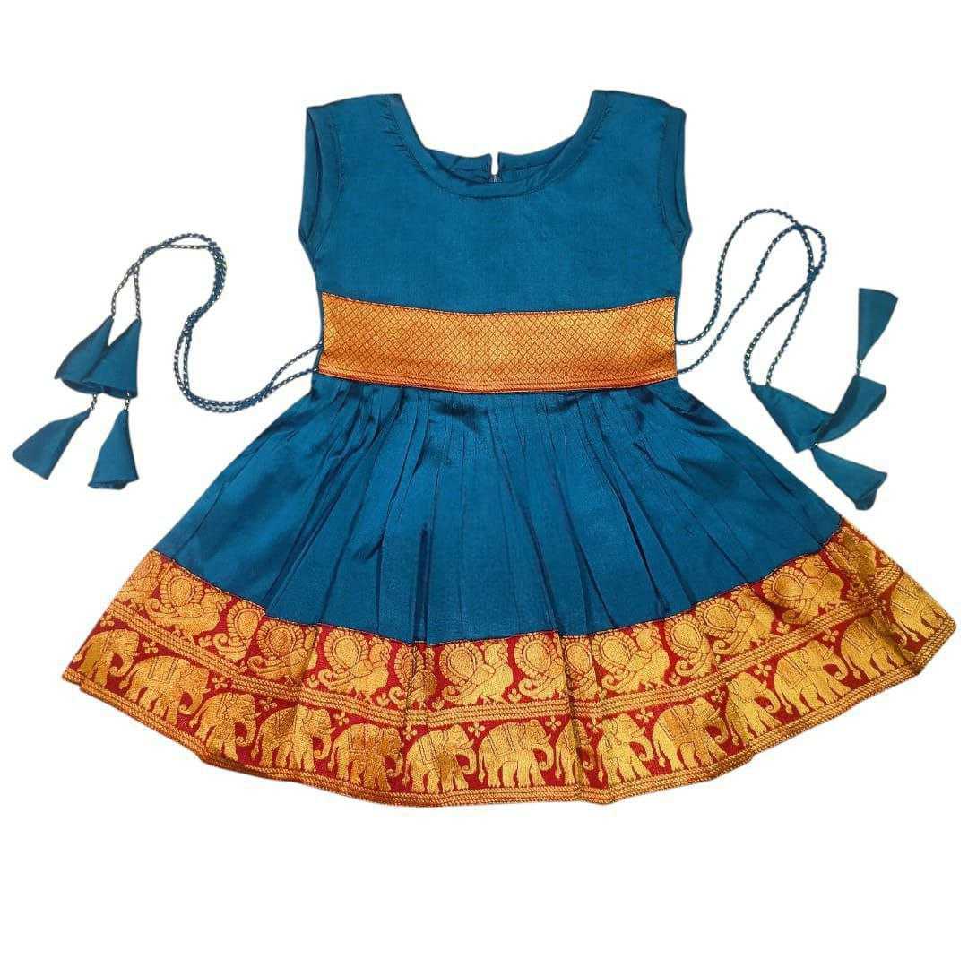 Ynf Jacquard RIN204 KRISHIV Kids Wear Wholesale Kids Frocks Girls Frock Kids Ethnic Wear Manufacturer- Kids Exports