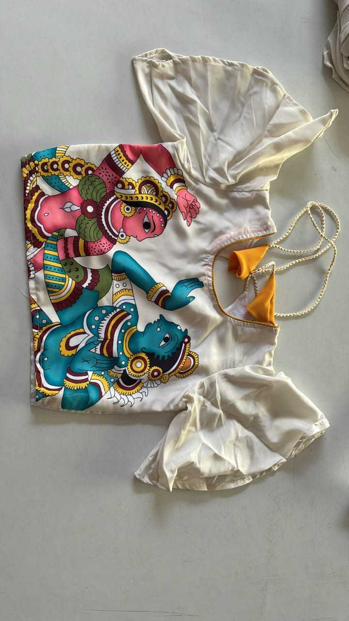 Ynf Pure Silk KESH578 Radha Krishna Kids Wear Festive Collections Wholesale Kids Gown Kids Ethnic Gowns Onam Collections Manufacturer- Kids Exports