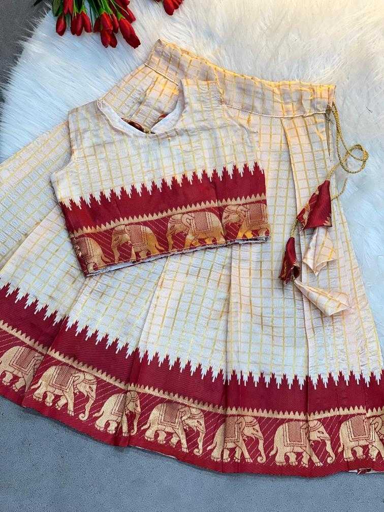 Ynf Soft Silk RIN235 JUMI Kids Wear Festive Collections Wholesale Kids Gown Kids Ethnic Gowns Onam Collections Manufacturer- Kids Exports