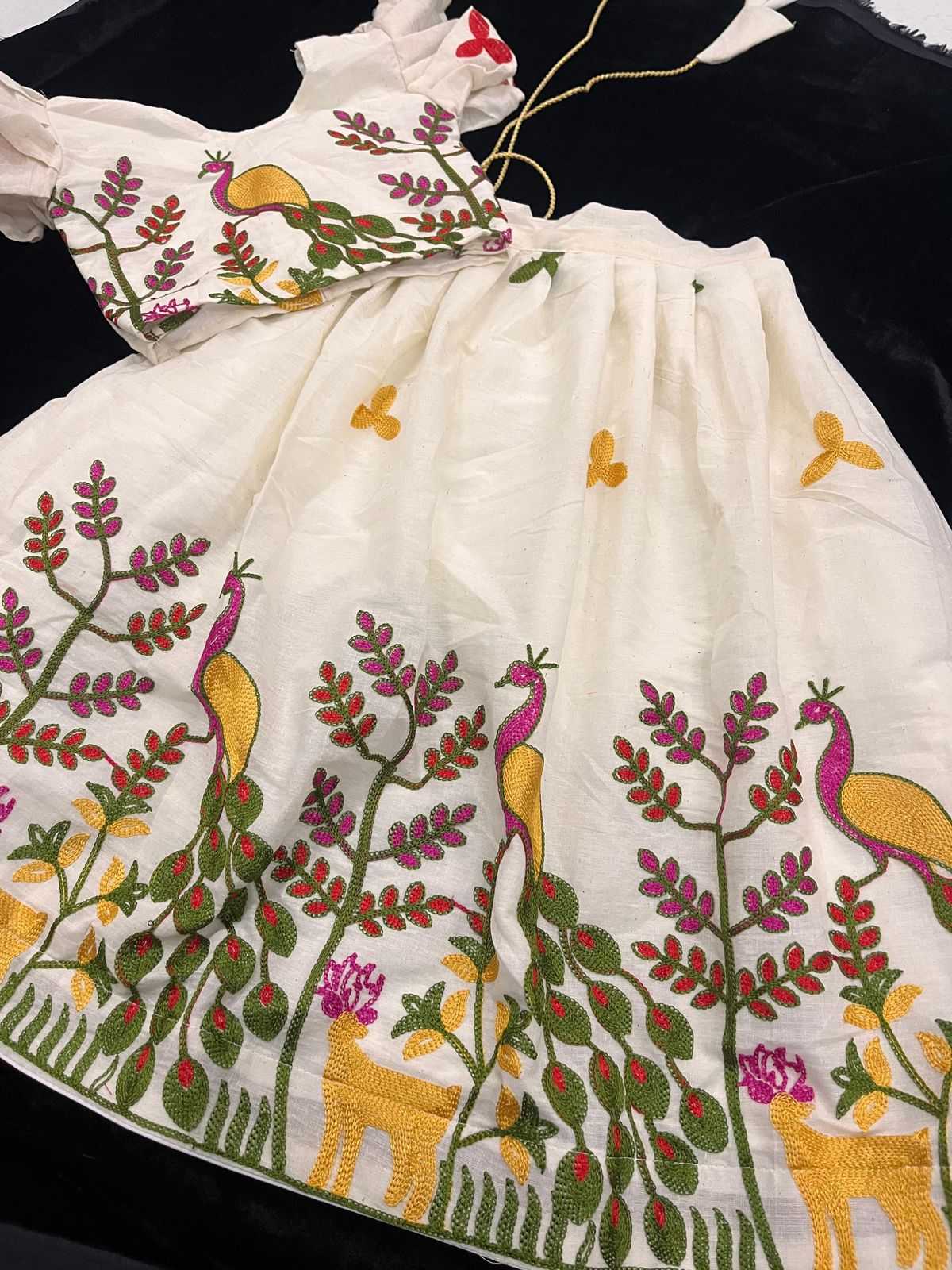 Ynf Cotton RIN235 Sumer EditionPure Kids Wear Festive Collections Wholesale Kids Lehenga Kids Lehenga Choli Onam Collections Manufacturer- Kids Exports