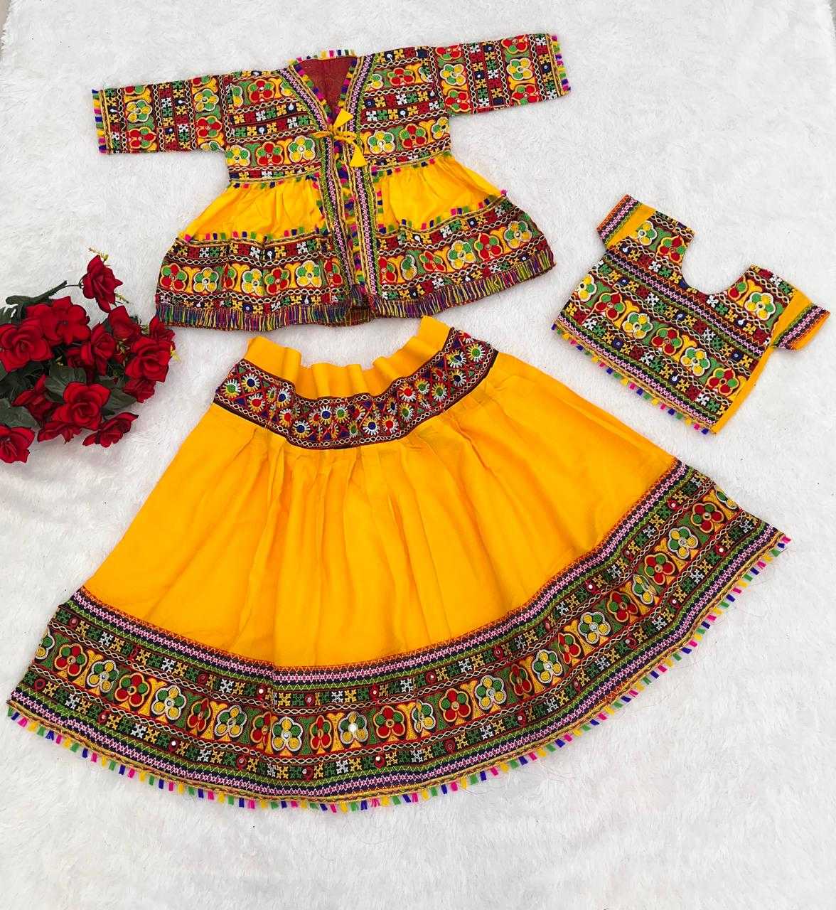 Ynf Cotton RIN235 YANTRA Kids Wear Festive Collections Wholesale Kids Navratri Outfits Navratri Chaniya Choli Navratri Dresses Manufacturer- Kids Exports