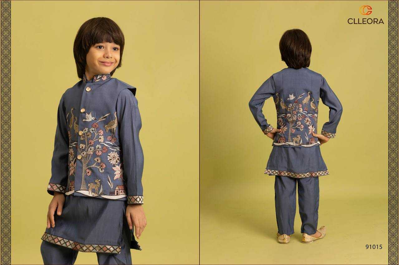Ynf Fancy RIN202 001 Kids Wear Wholesale Boys Kurta Pyjama Kids Ethnic Wear Kids Festive Wear Manufacturer- Kids Exports